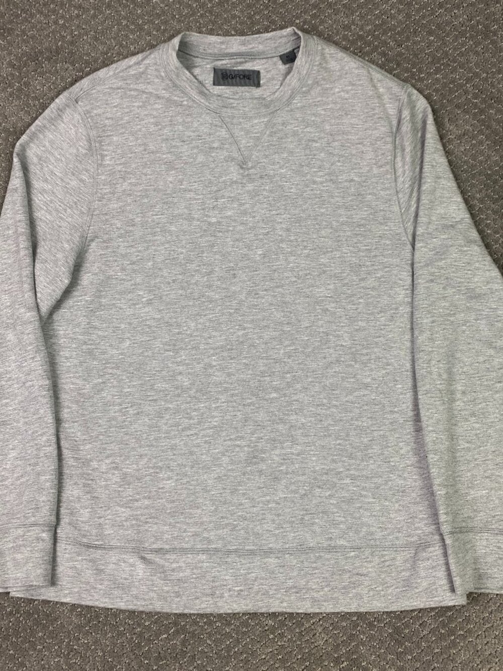 G/FORE Sweatshirt Mens Medium Gray Golf All Play Terry Sweater Nimbus Melange